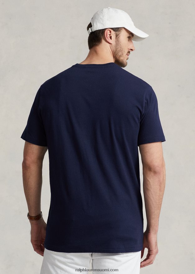 Ralph Lauren miehet lippu jersey t-paita 0Z24ZR1465 risteilylaivasto