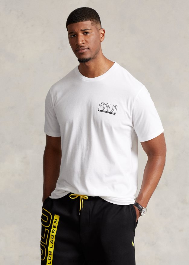 Ralph Lauren miehet logo jersey crewneck t-paita 0Z24ZR1490 valkoinen