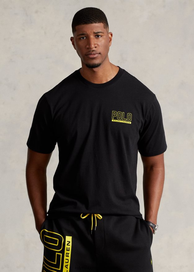 Ralph Lauren miehet logo jersey crewneck t-paita 0Z24ZR1491 musta