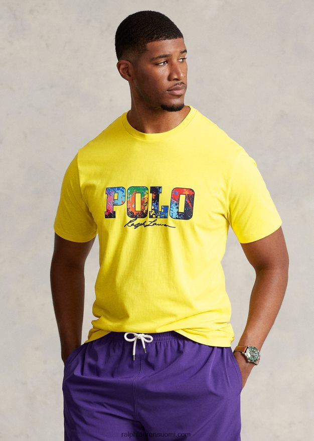 Ralph Lauren miehet logo jersey t-paita 0Z24ZR1561 sitruunamurska