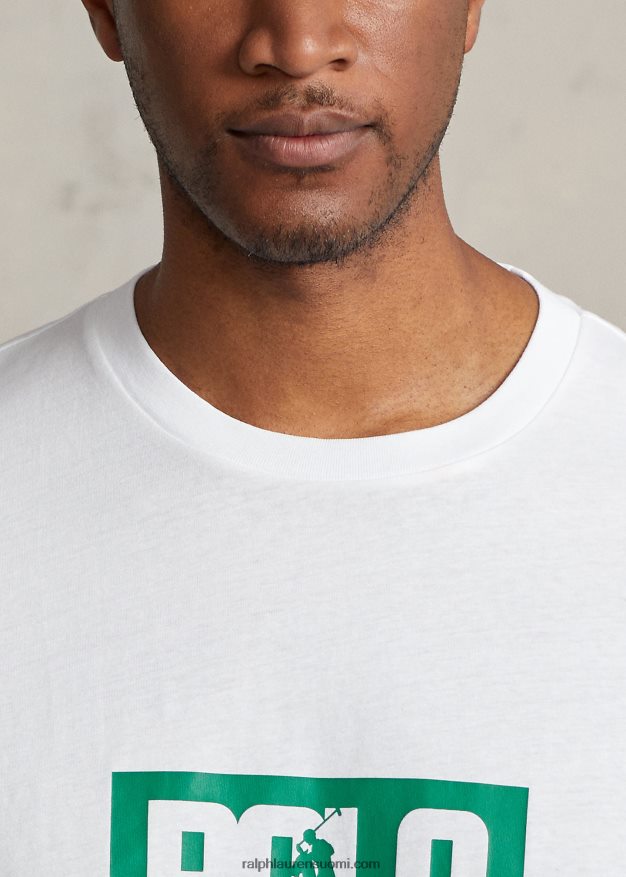 Ralph Lauren miehet logo jersey t-paita 0Z24ZR1625 valkoinen