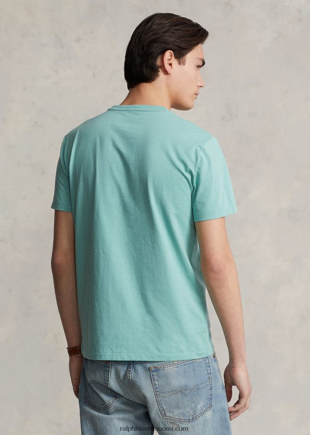 Ralph Lauren miehet mukautettu slim fit jersey crewneck t-paita 0Z24ZR461 essexin vihreä