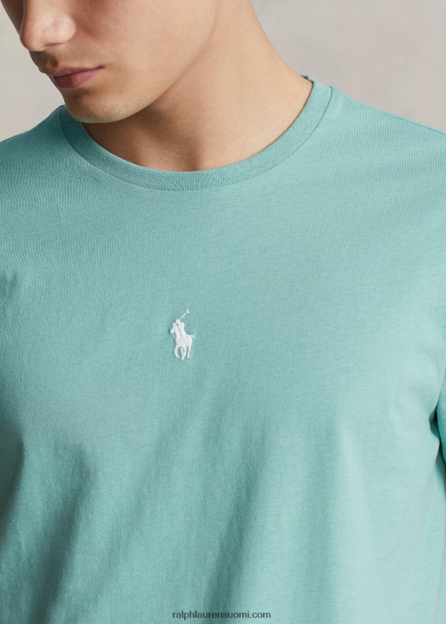 Ralph Lauren miehet mukautettu slim fit jersey crewneck t-paita 0Z24ZR461 essexin vihreä