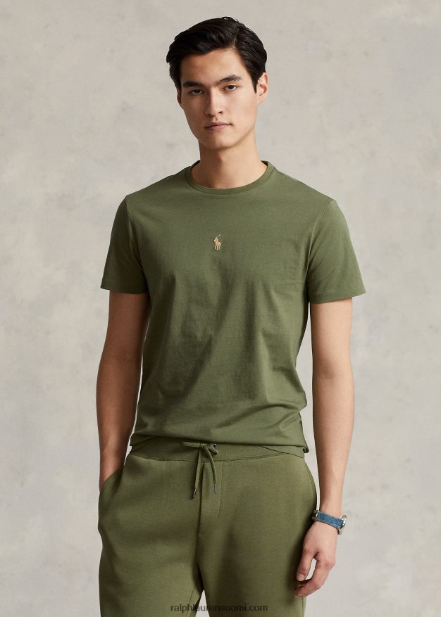 Ralph Lauren miehet mukautettu slim fit jersey crewneck t-paita 0Z24ZR462 puutarhapolku