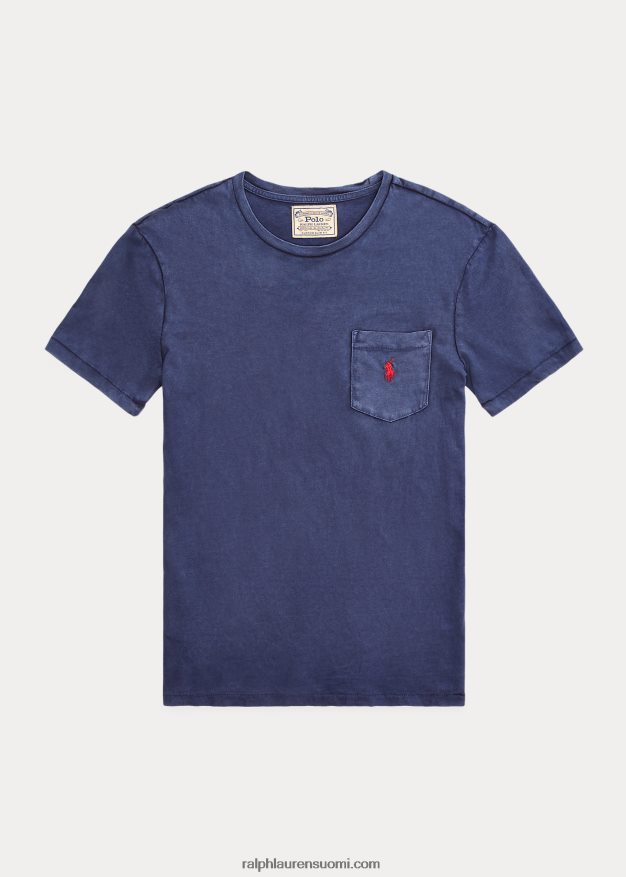 Ralph Lauren miehet mukautettu slim fit jersey tasku t-paita 0Z24ZR311 risteilylaivasto