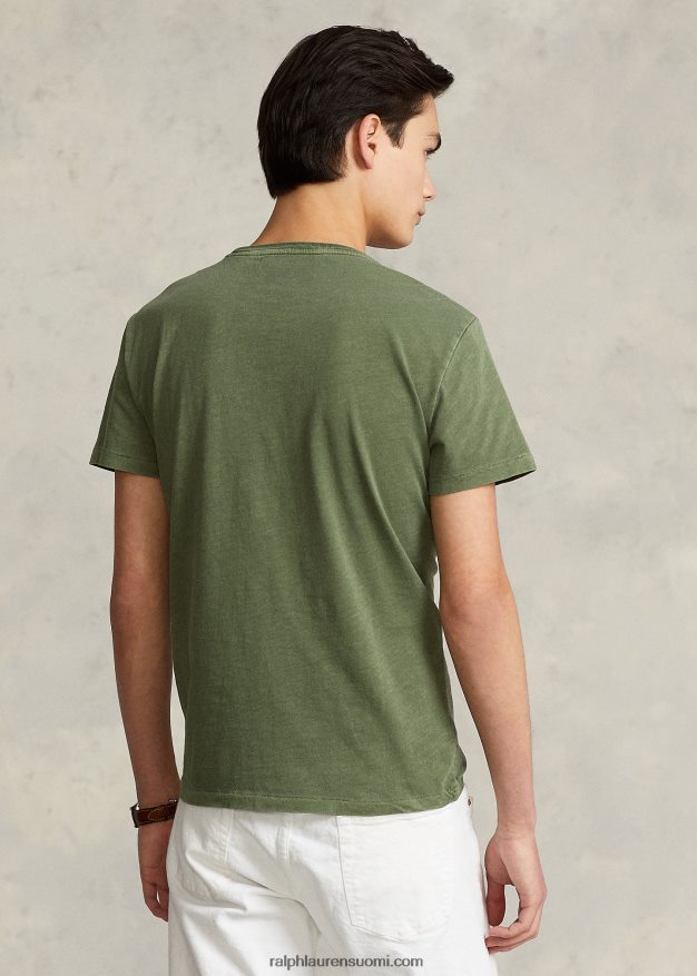Ralph Lauren miehet mukautettu slim fit jersey tasku t-paita 0Z24ZR312 puutarhapolku
