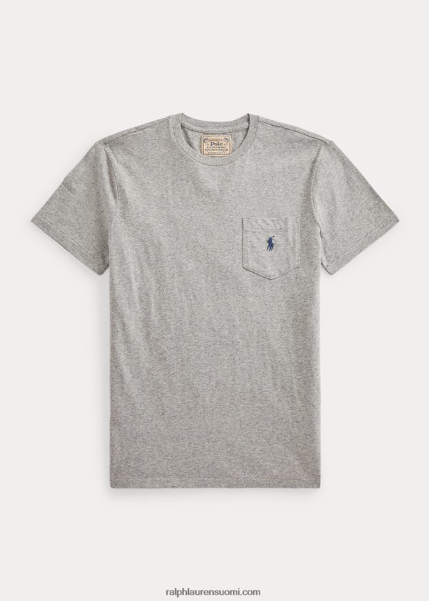 Ralph Lauren miehet mukautettu slim fit jersey tasku t-paita 0Z24ZR315 tumma vintage kanerva