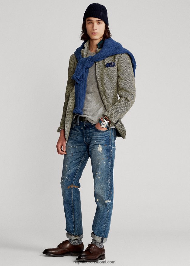 Ralph Lauren miehet mukautettu slim fit jersey tasku t-paita 0Z24ZR315 tumma vintage kanerva