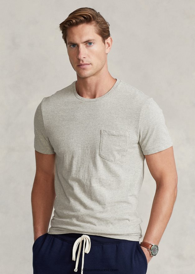 Ralph Lauren miehet mukautettu slim fit jersey tasku t-paita 0Z24ZR346 parvi kanerva