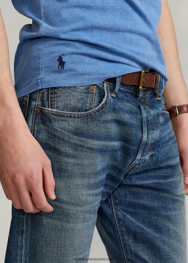 Ralph Lauren miehet mukautettu slim fit jersey tasku t-paita 0Z24ZR8557 perääntyä sininen