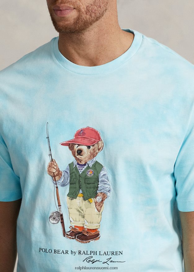 Ralph Lauren miehet polo bear solmiovärinen jersey-t-paita 0Z24ZR1813 saaren vesikarhu