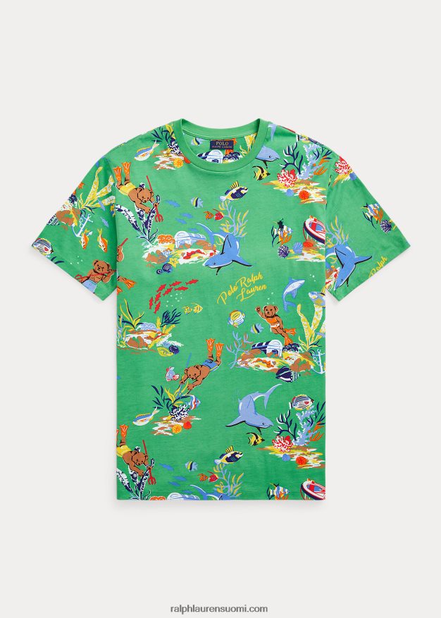 Ralph Lauren miehet poolo bear jersey t-paita 0Z24ZR1317 vihreä