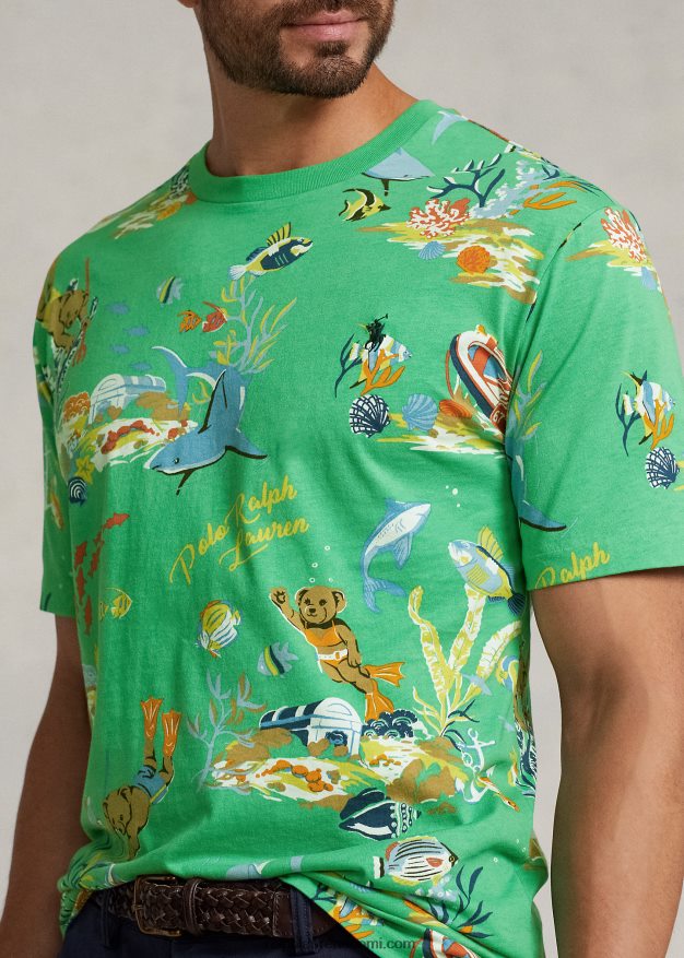 Ralph Lauren miehet poolo bear jersey t-paita 0Z24ZR1317 vihreä
