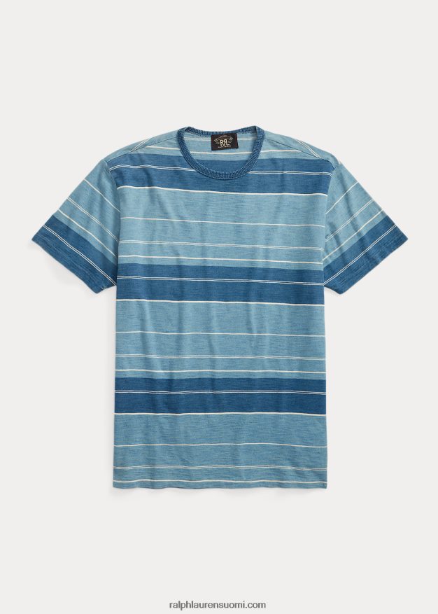 Ralph Lauren miehet raidallinen jersey-t-paita 0Z24ZR1689 indigo/kerma