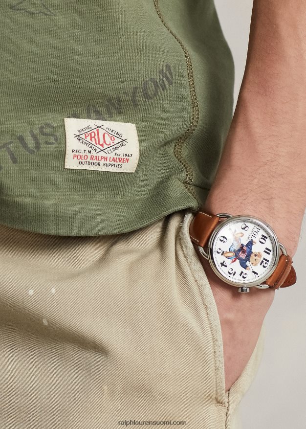 Ralph Lauren miehet stenciled jersey henley paita 0Z24ZR8479 puutarhapolku