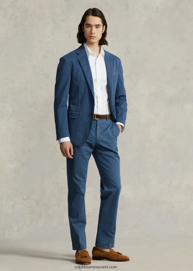 Ralph Lauren miehet Polo pehmeä joustava chino urheilutakki 0Z24ZR976 kiiltävä sininen