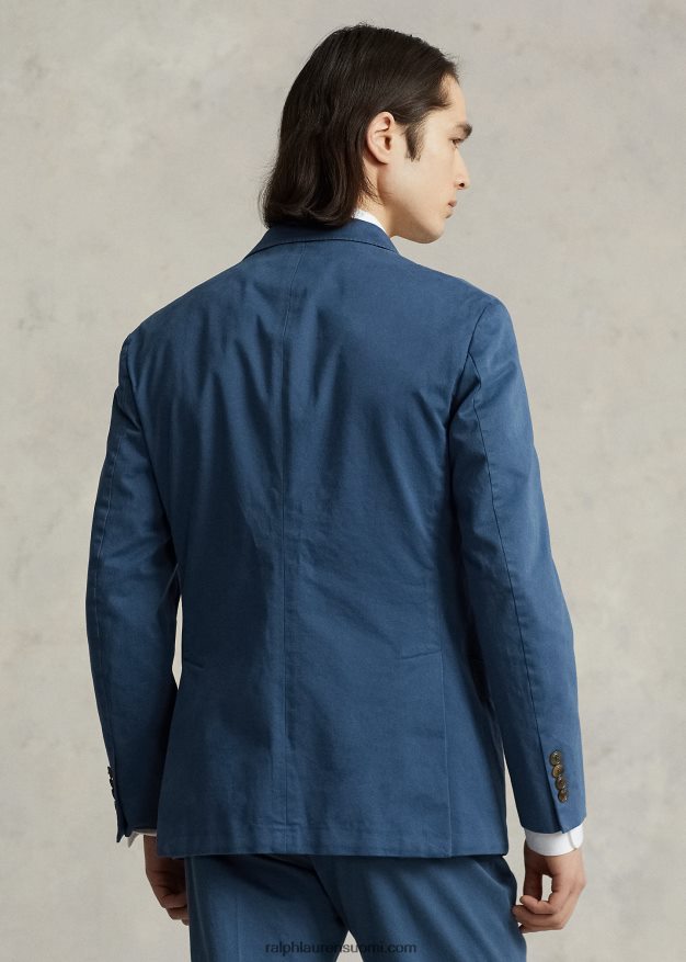 Ralph Lauren miehet Polo pehmeä joustava chino urheilutakki 0Z24ZR976 kiiltävä sininen