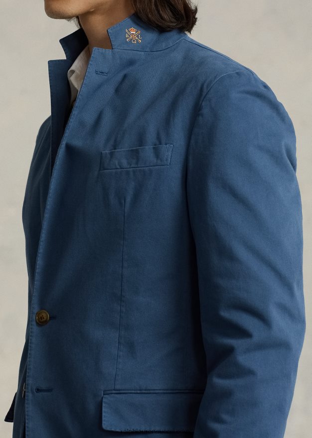 Ralph Lauren miehet Polo pehmeä joustava chino urheilutakki 0Z24ZR976 kiiltävä sininen