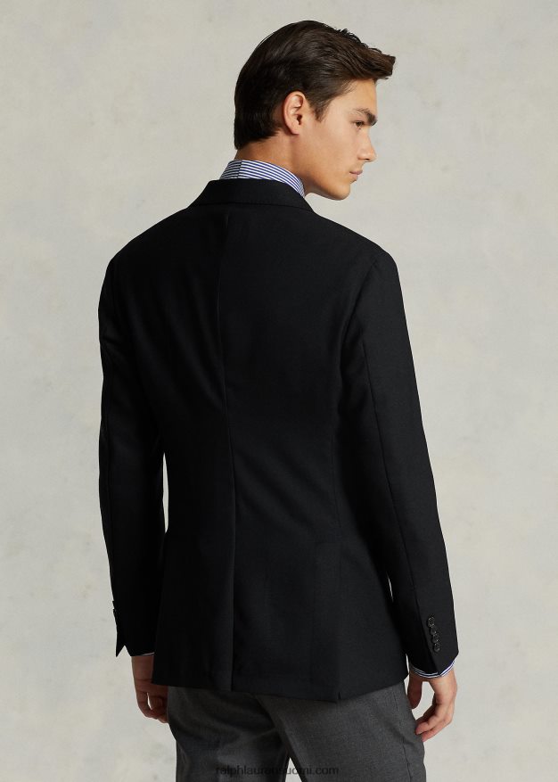 Ralph Lauren miehet Polo pehmeä villainen oxford-pukutakki 0Z24ZR541 musta