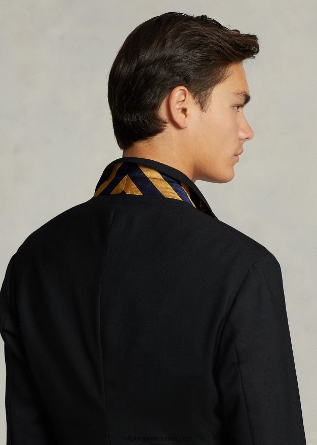 Ralph Lauren miehet Polo pehmeä villainen oxford-pukutakki 0Z24ZR541 musta