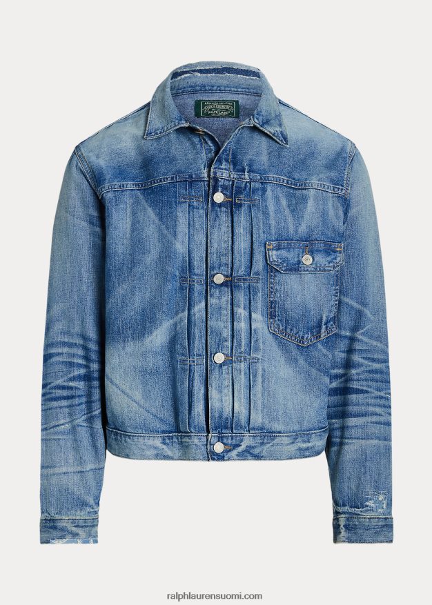 Ralph Lauren miehet ahdistunut farkkutakki 0Z24ZR1242 glenville