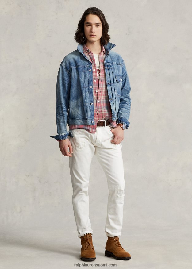 Ralph Lauren miehet ahdistunut farkkutakki 0Z24ZR1242 glenville