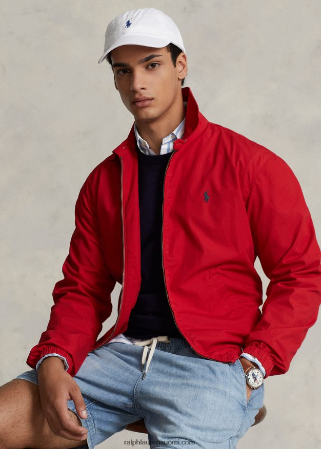 Ralph Lauren miehet bayport popliinitakki 0Z24ZR1106 Rl 2000 punainen