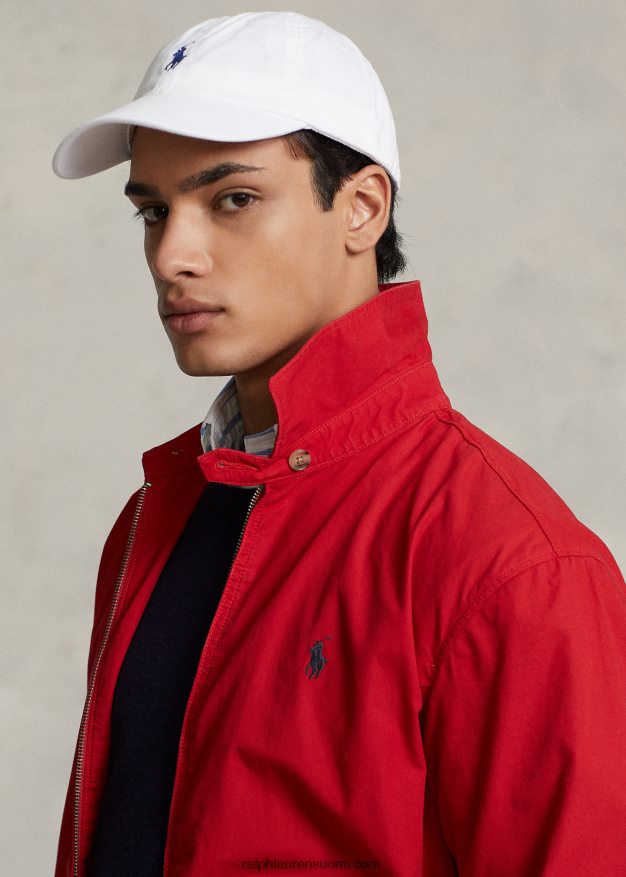 Ralph Lauren miehet bayport popliinitakki 0Z24ZR1106 Rl 2000 punainen