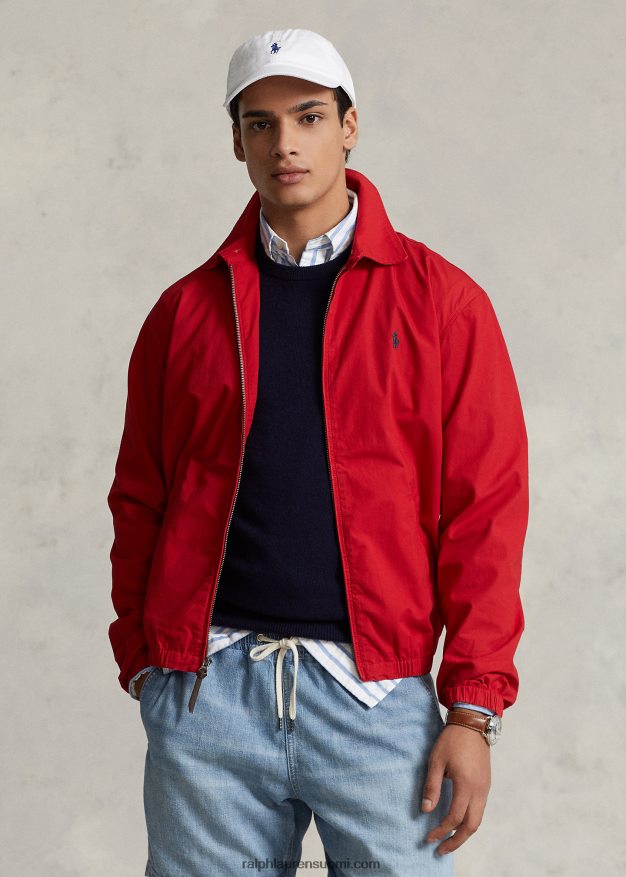 Ralph Lauren miehet bayport popliinitakki 0Z24ZR1106 Rl 2000 punainen