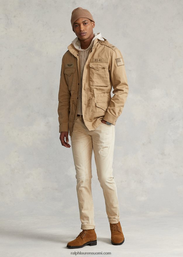 Ralph Lauren miehet ikoninen kenttätakki 0Z24ZR955 aavikon khaki