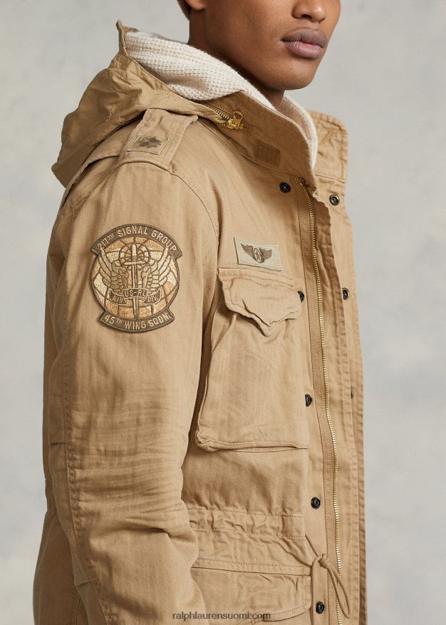 Ralph Lauren miehet ikoninen kenttätakki 0Z24ZR955 aavikon khaki