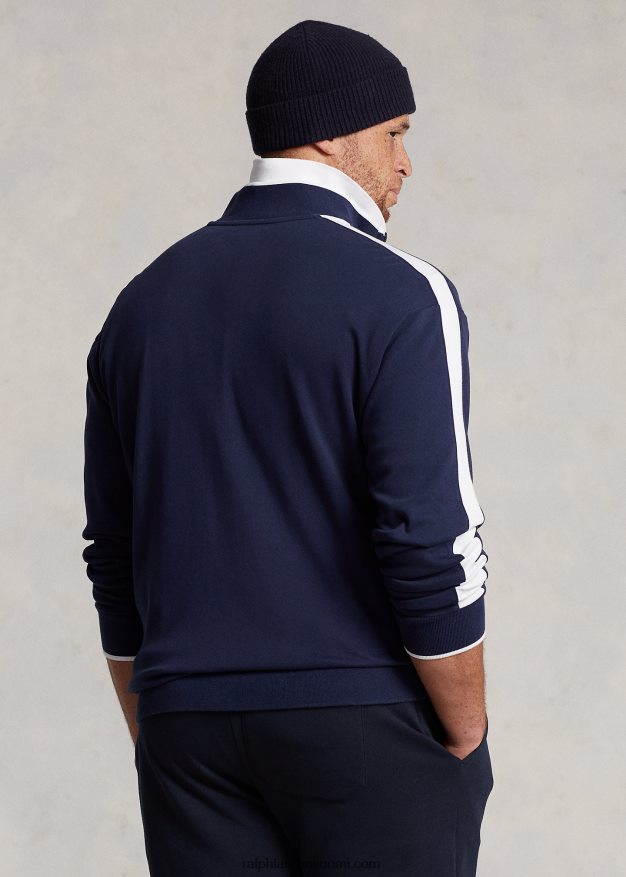 Ralph Lauren miehet interlock-ratatakki 0Z24ZR1635 hienostunut laivasto