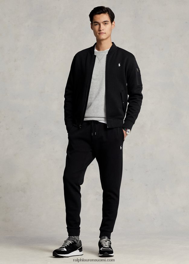 Ralph Lauren miehet kaksinkertainen bomber-takki 0Z24ZR566 musta