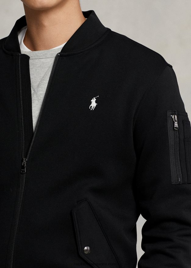 Ralph Lauren miehet kaksinkertainen bomber-takki 0Z24ZR566 musta
