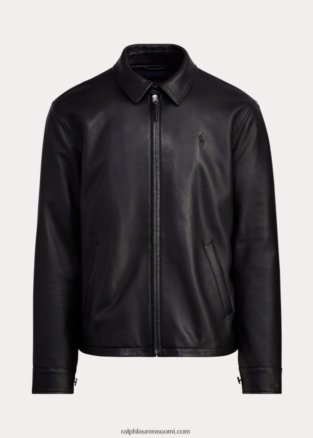 Ralph Lauren miehet lampaannahkainen takki 0Z24ZR1032 musta