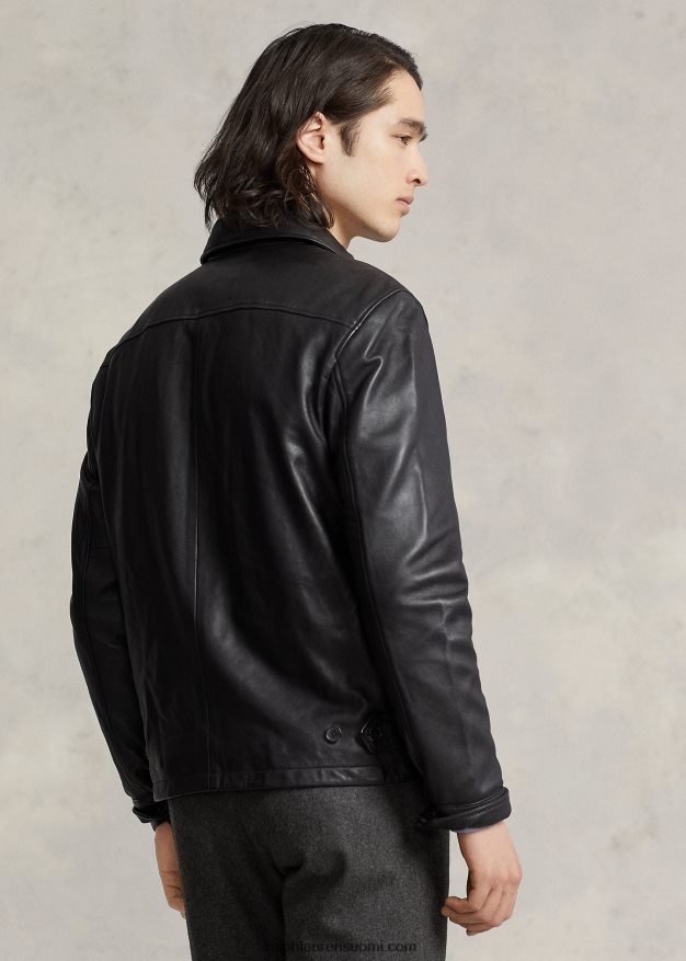 Ralph Lauren miehet lampaannahkainen takki 0Z24ZR1032 musta