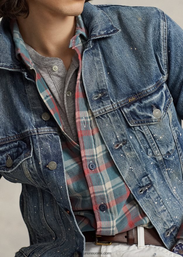 Ralph Lauren miehet maali-roiske-farkkutakki 0Z24ZR105 rodwell