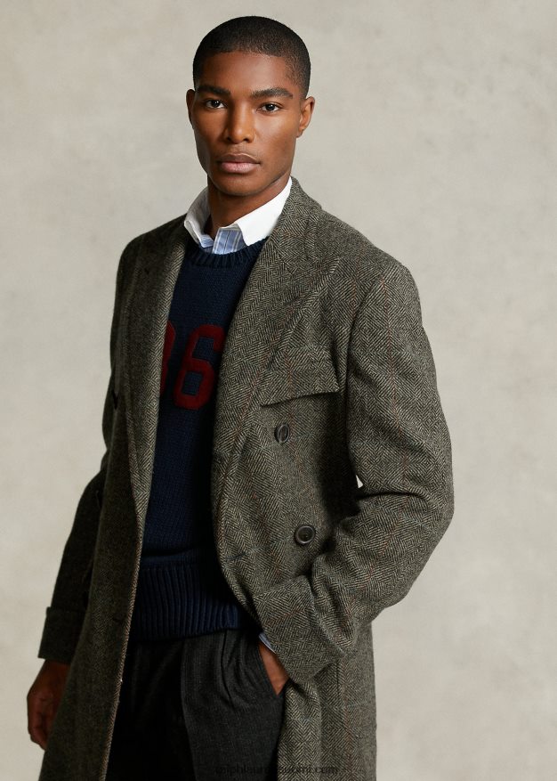 Ralph Lauren miehet morehouse-kokoelman poolotakki 0Z24ZR1288 harmaa