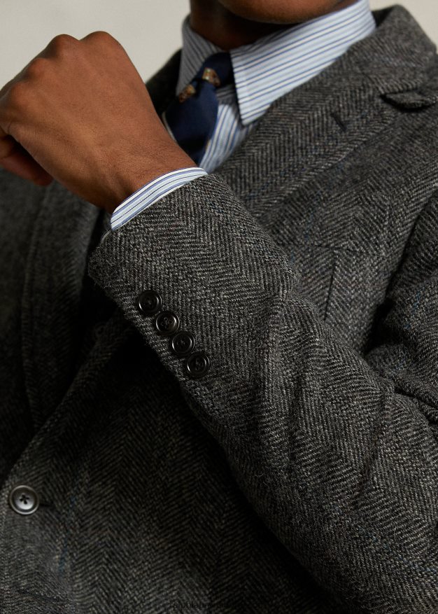 Ralph Lauren miehet morehouse-kokoelman pukutakki 0Z24ZR1293 harmaa