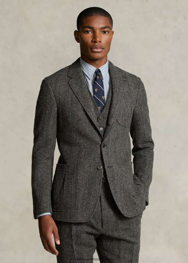 Ralph Lauren miehet morehouse-kokoelman pukutakki 0Z24ZR1293 harmaa