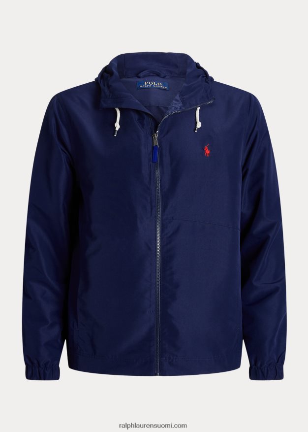 Ralph Lauren miehet pakattava vettä hylkivä hupullinen takki 0Z24ZR1812