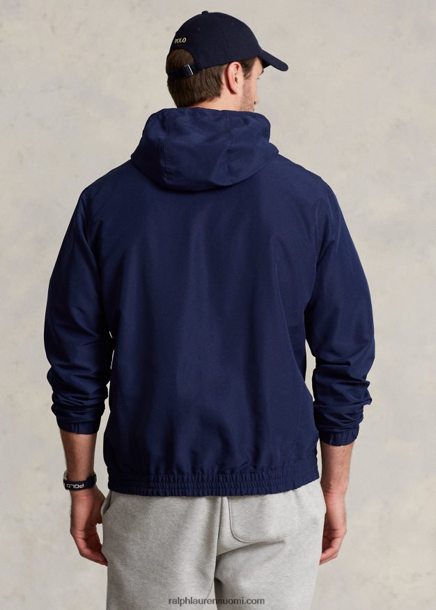 Ralph Lauren miehet pakattava vettä hylkivä hupullinen takki 0Z24ZR1812