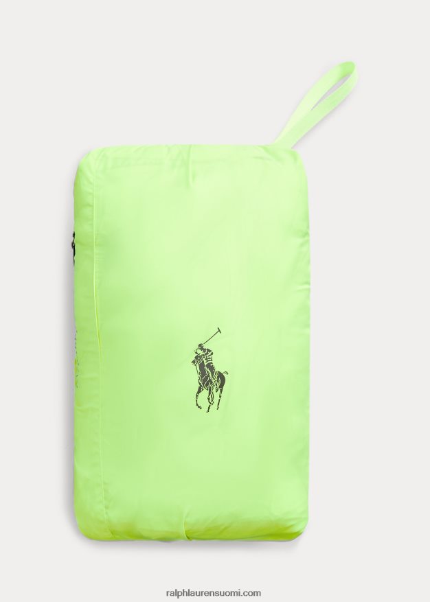 Ralph Lauren miehet pakattava vettä hylkivä hupullinen takki 0Z24ZR1910 tumma salvia multi