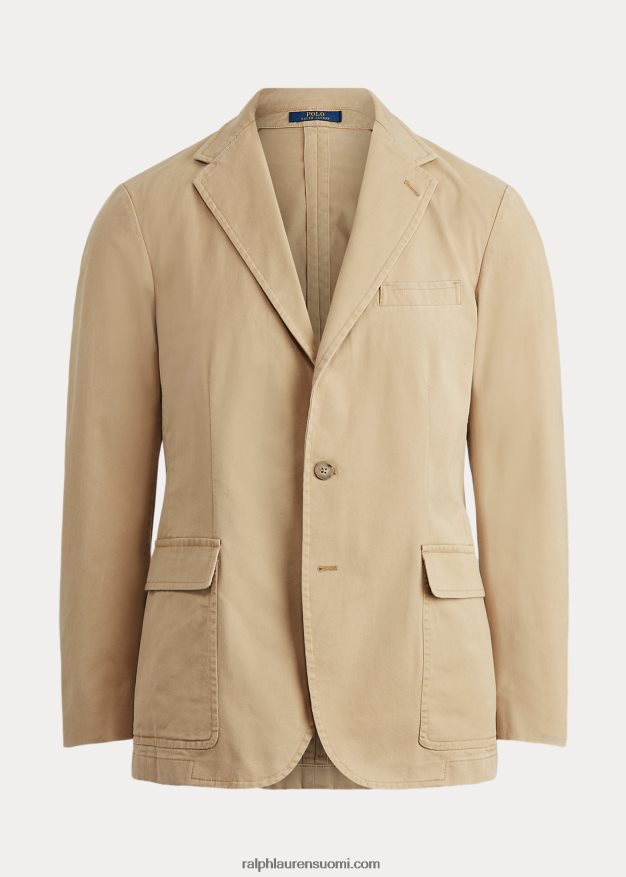 Ralph Lauren miehet polo rakentamaton stretch chino takki 0Z24ZR613 monumentti tan