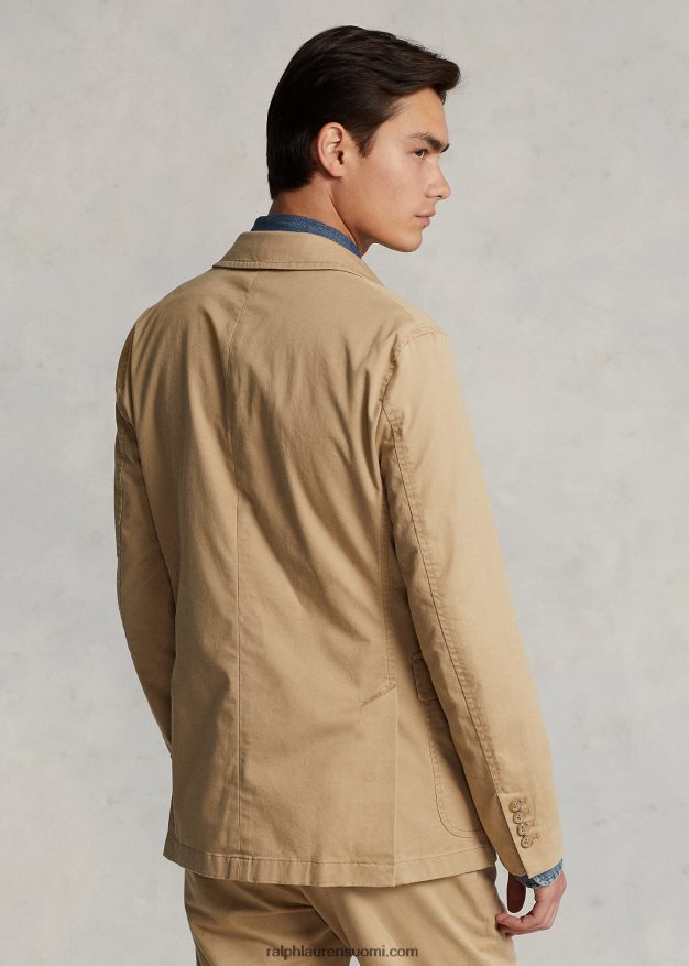 Ralph Lauren miehet polo rakentamaton stretch chino takki 0Z24ZR613 monumentti tan