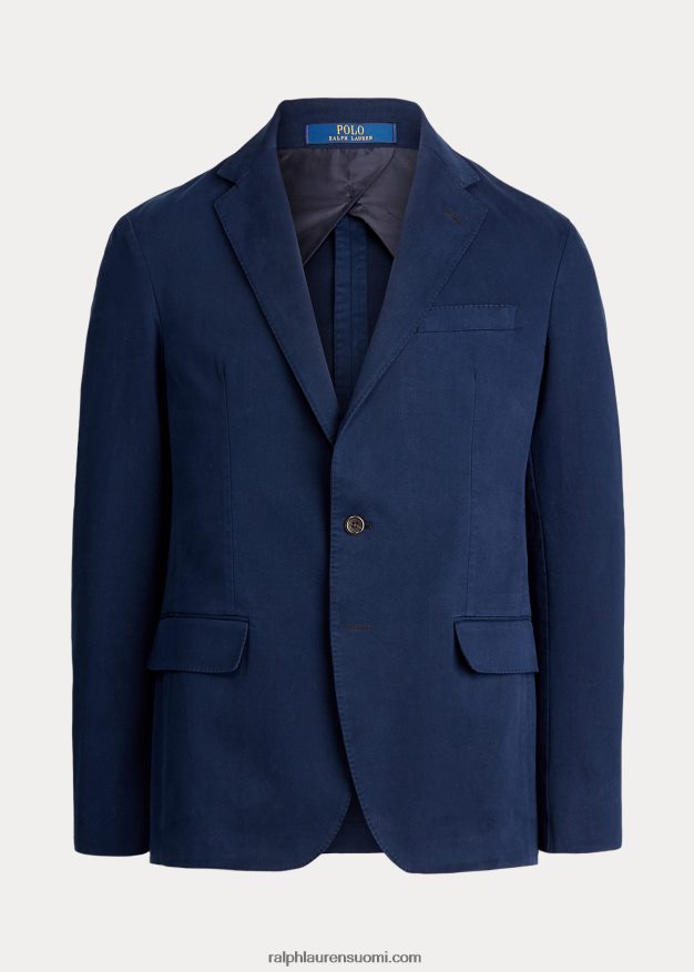 Ralph Lauren miehet poolo pehmeä joustava chino-pukutakki 0Z24ZR8526 kirkas laivasto