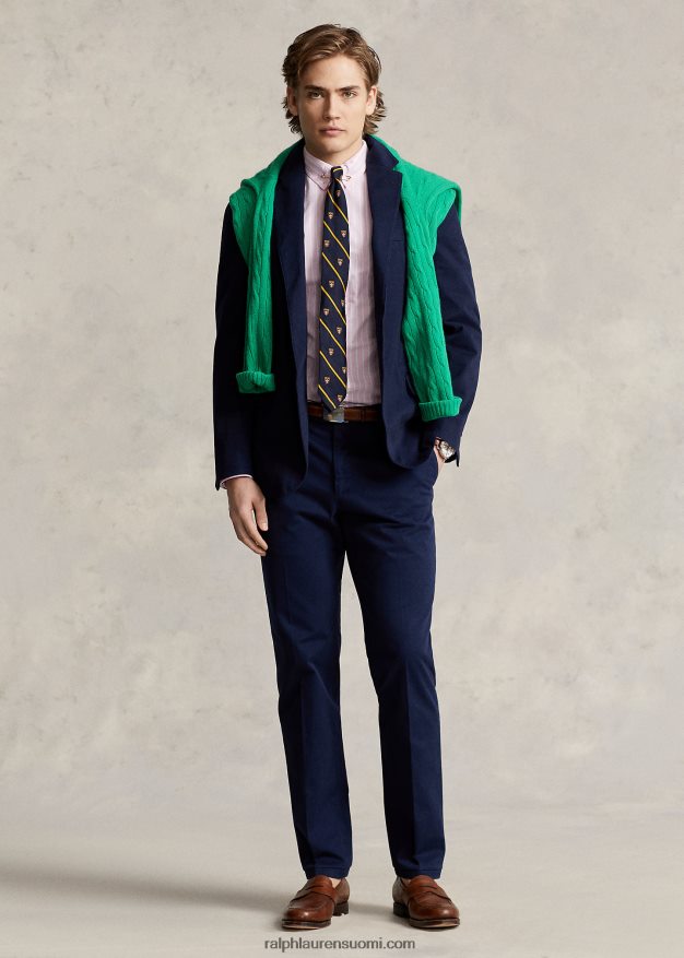 Ralph Lauren miehet poolo pehmeä joustava chino-pukutakki 0Z24ZR8526 kirkas laivasto