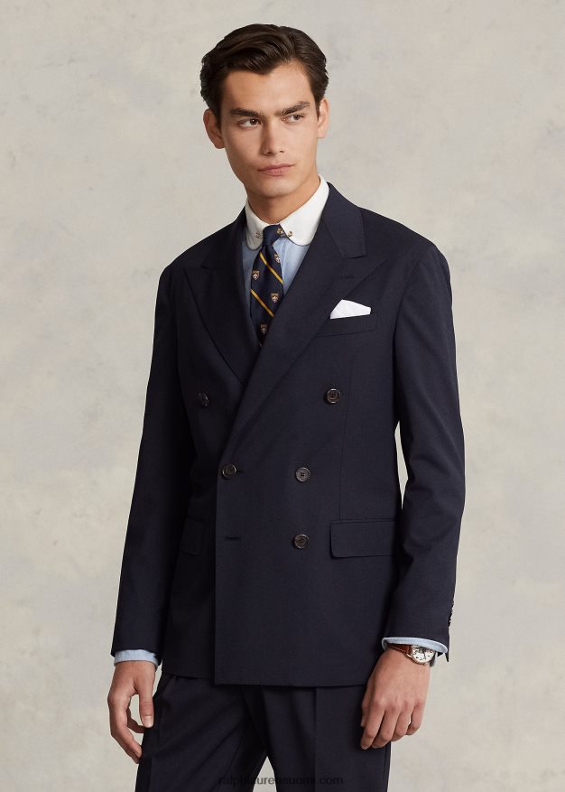 Ralph Lauren miehet poolo pehmeä joustava twill-pukutakki 0Z24ZR1025 laivasto