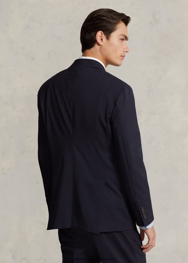 Ralph Lauren miehet poolo pehmeä joustava twill-pukutakki 0Z24ZR1025 laivasto