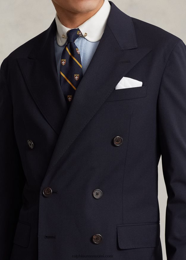 Ralph Lauren miehet poolo pehmeä joustava twill-pukutakki 0Z24ZR1025 laivasto